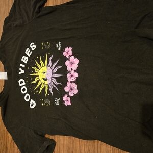 Good Vibes Black Kids T-Shirt